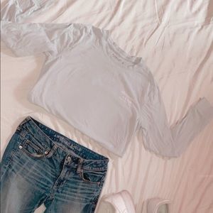 Abercrombie and fitch light blue long sleeve